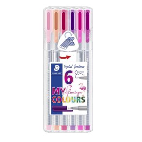 Fineliner Triplus 0,3mm Flamingo 6 stk.